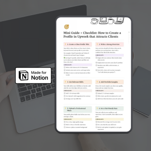 Upwork Profile Checklist