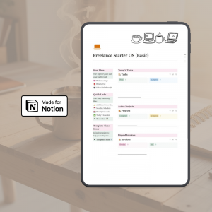 Freelance Starter OS Basic – Notion Workspace for Beginner Freelancers